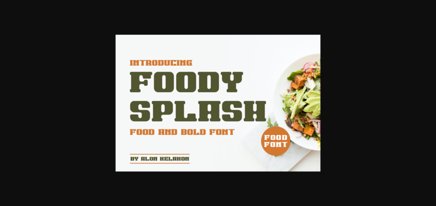 Foody Splash Font Poster 1