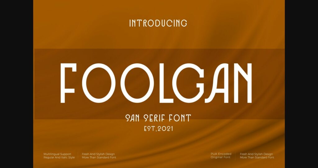 Foolgan Font Poster 3