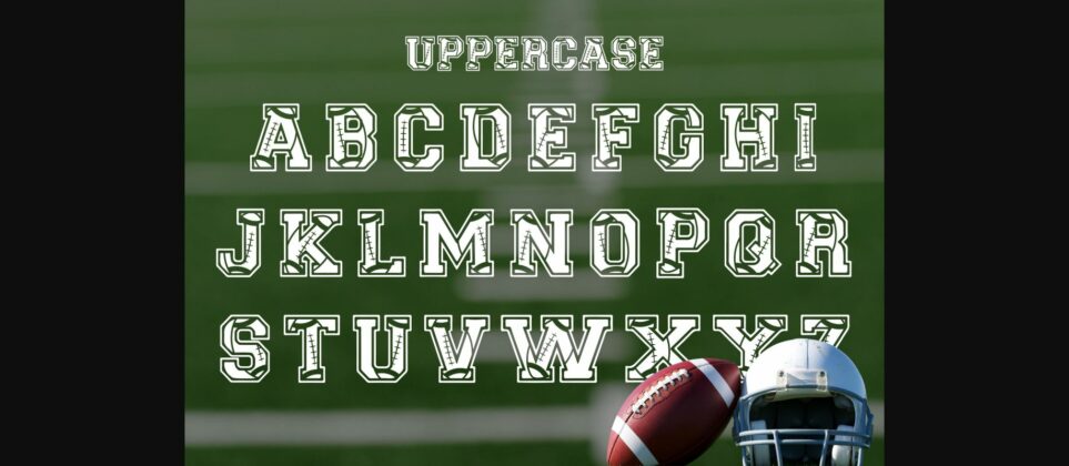 Football College Font Poster 5