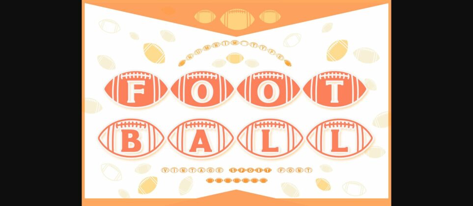 Football Font Poster 3