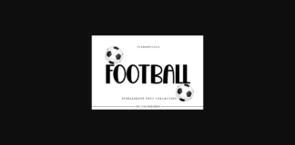 Football Font Poster 1