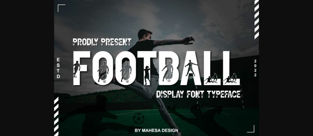 Football Font Poster 3