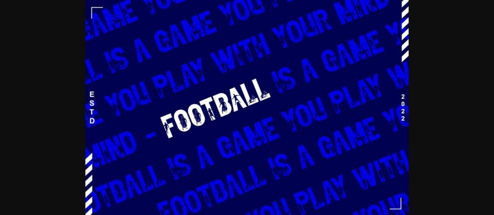 Football Font Poster 5