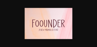 Foounder Font Poster 1