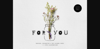 For You Font Poster 1