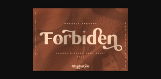 Forbiden Font Poster 1