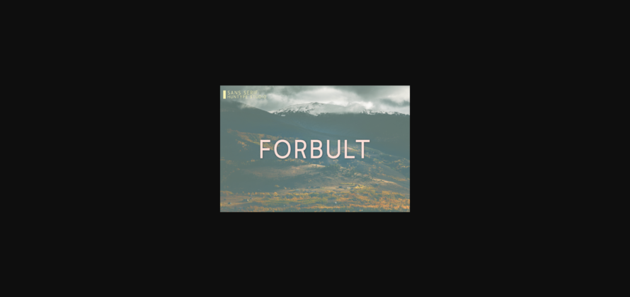 Forbult Font Poster 3