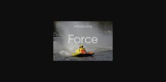 Force Font Poster 1