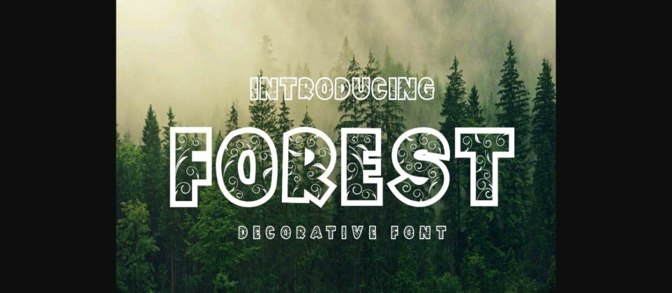 Forest Font Poster 3