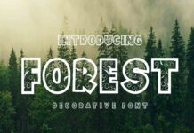 Forest Font Poster 1