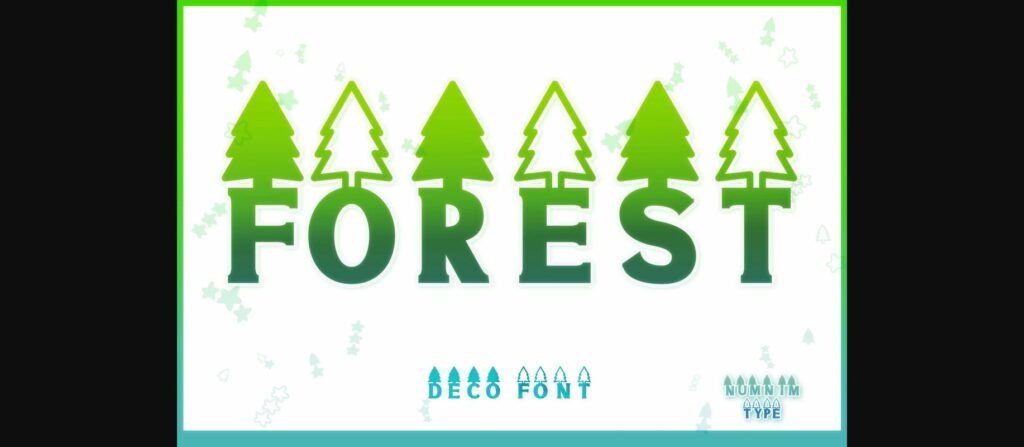 Forest Font Poster 3