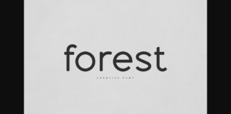 Forest Font Poster 1