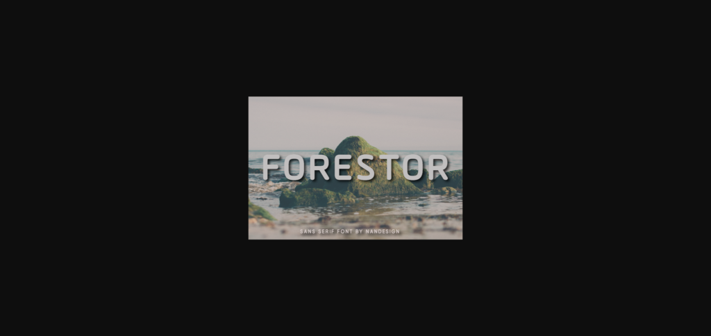 Forestor Font Poster 3