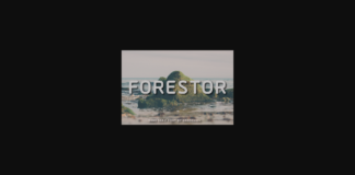 Forestor Font Poster 1