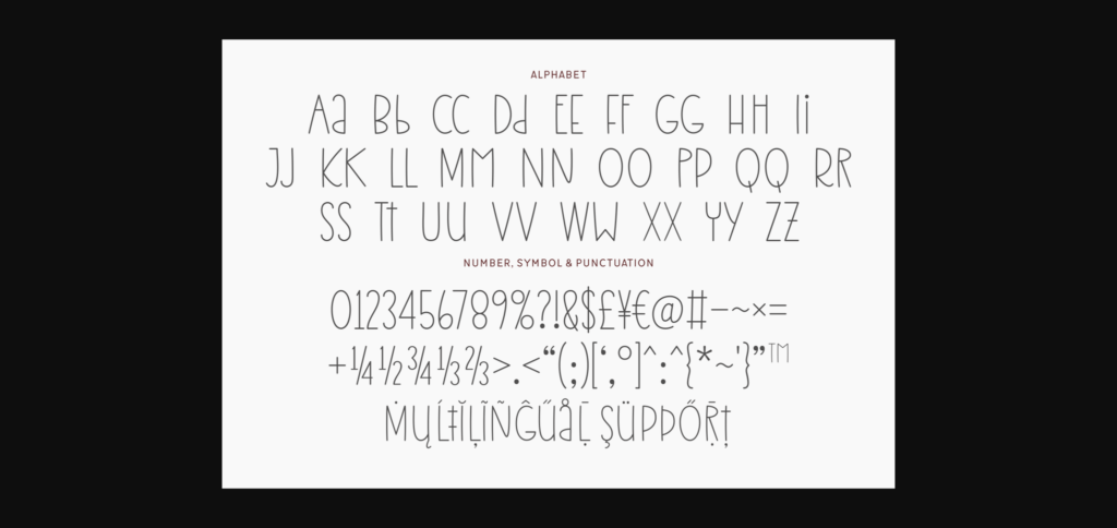 Forever Slimmer Font Poster 8