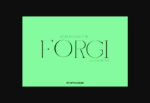 Forgi Font Poster 1