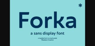 Forka Font Poster 1