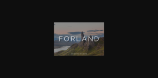 Forland Font Poster 1