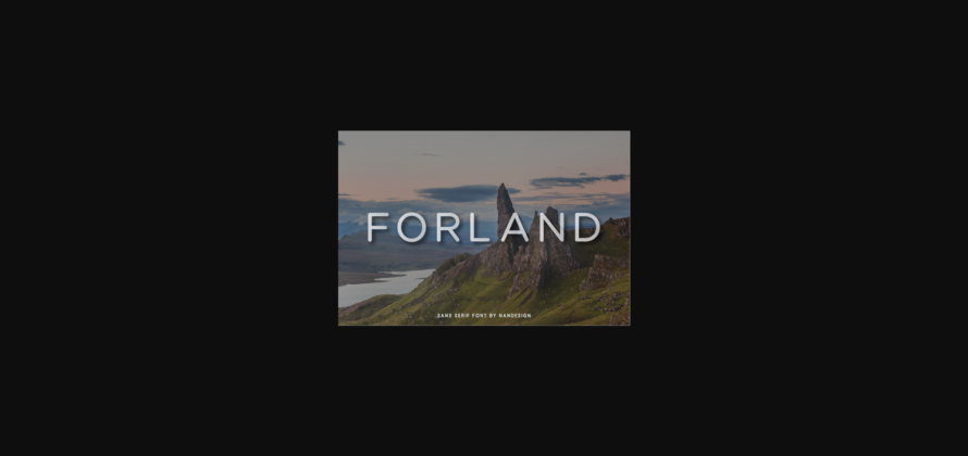 Forland Font Poster 1