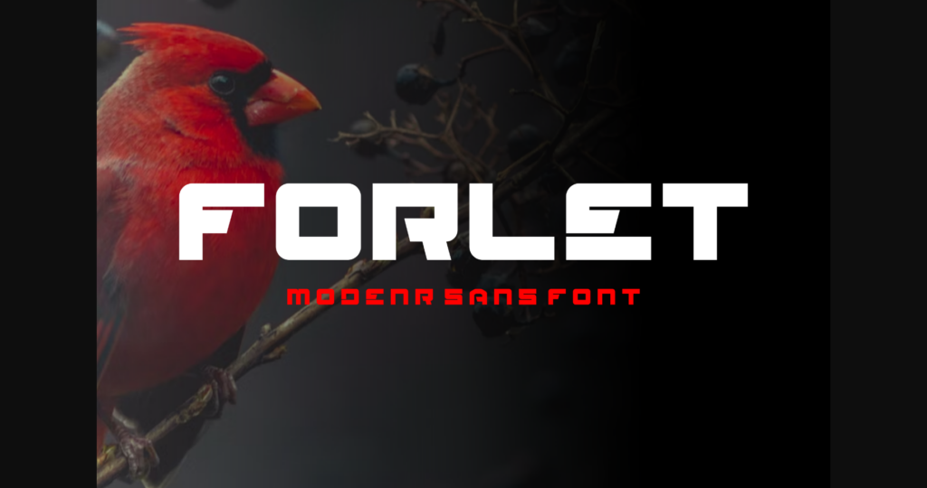 Forlet Font Poster 3