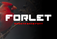 Forlet Font Poster 1