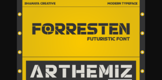 Forresten Font Poster 1