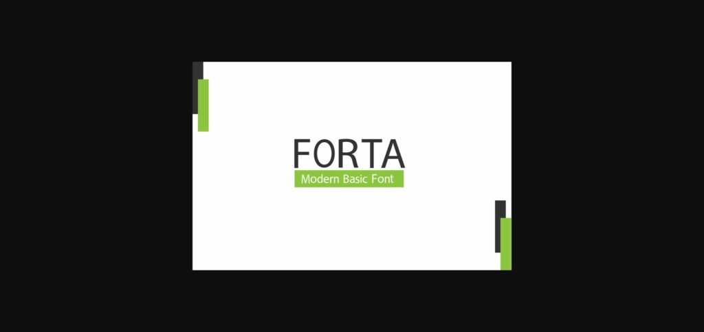 Forta Basic Font Poster 3