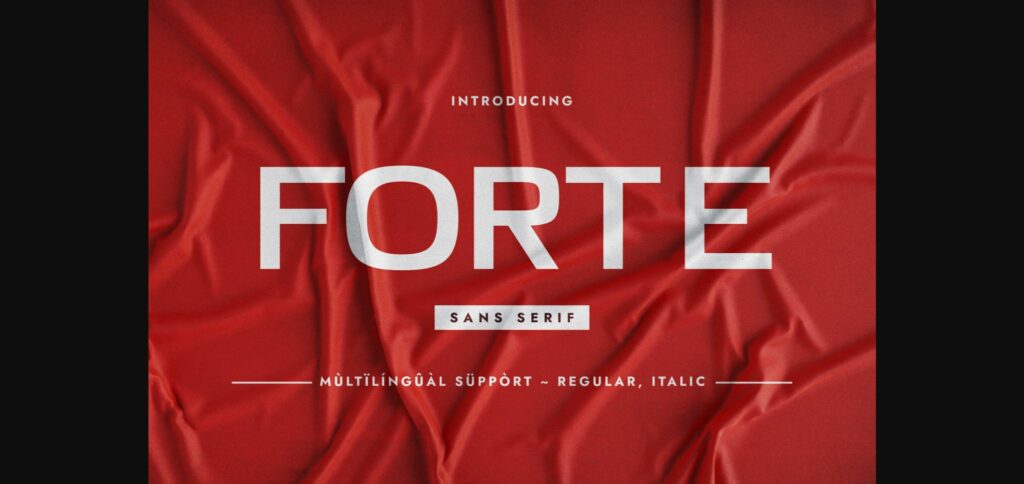 Forte Font Poster 3