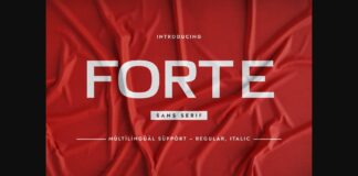 Forte Font Poster 1