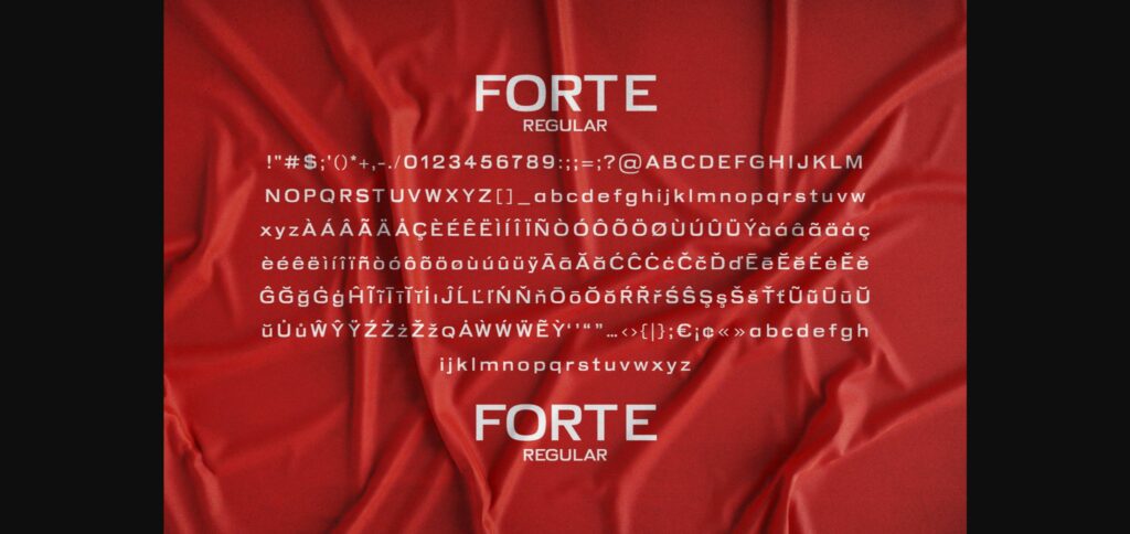 Forte Font Poster 7