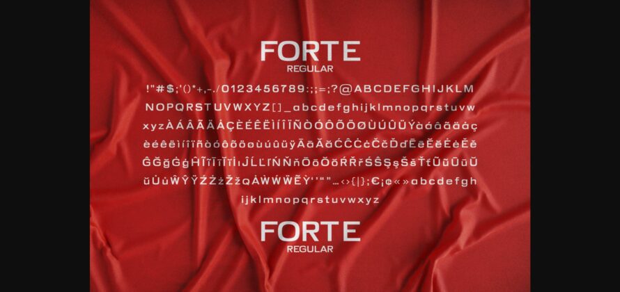 Forte Font Poster 7