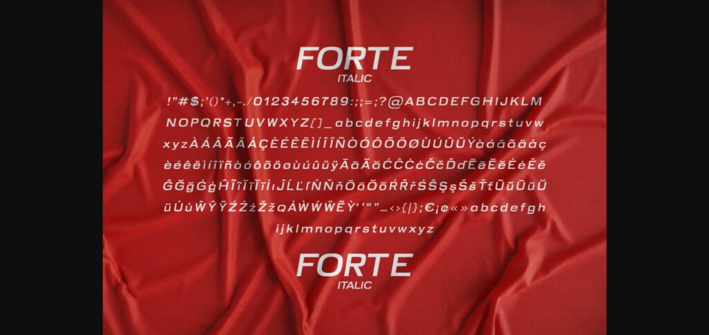 Forte Font Poster 8