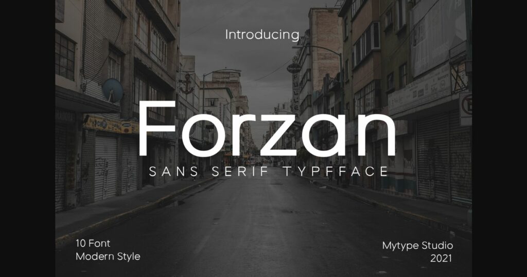 Forzan Font Poster 1