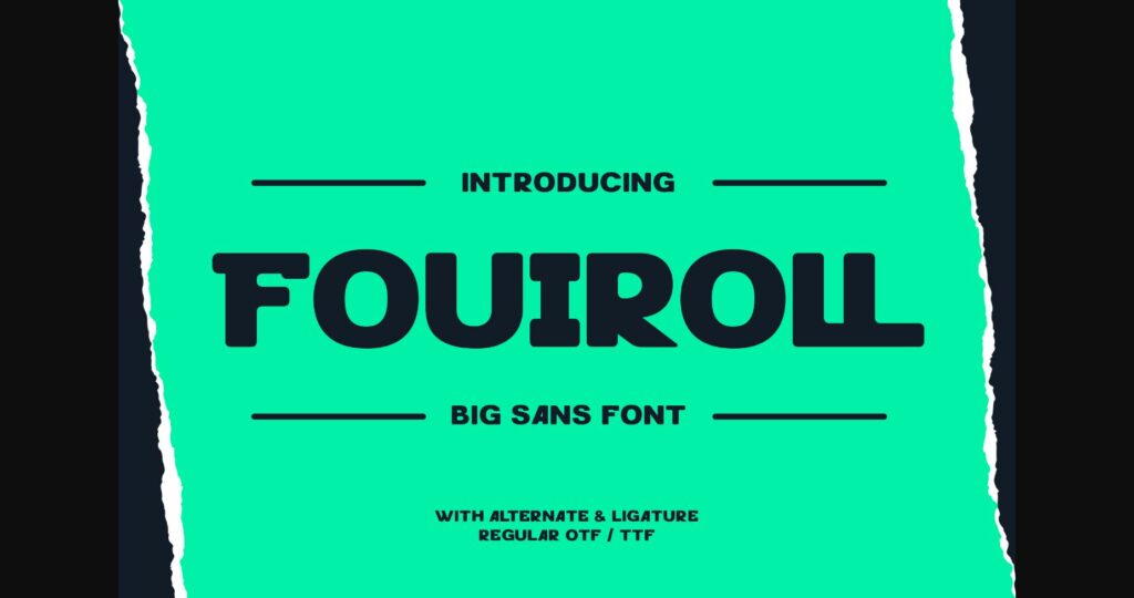 Fouiroll Font Poster 3