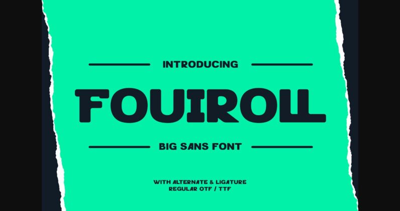 Fouiroll Font Poster 3