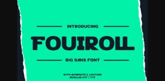 Fouiroll Font Poster 1