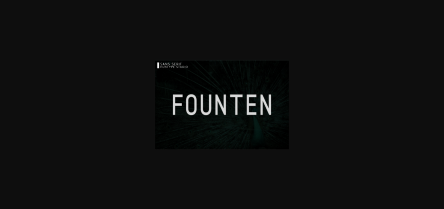 Founten Font Poster 3