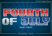 Fourth of July Font Poster 1