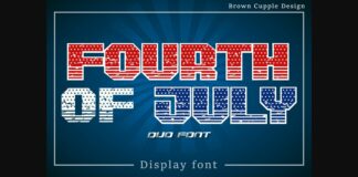 Fourth of July Font Poster 1