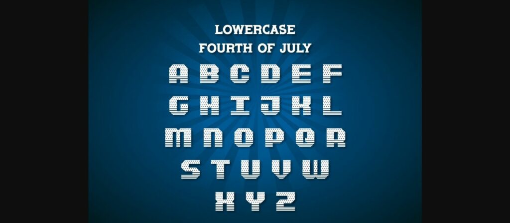 Fourth of July Font Poster 5