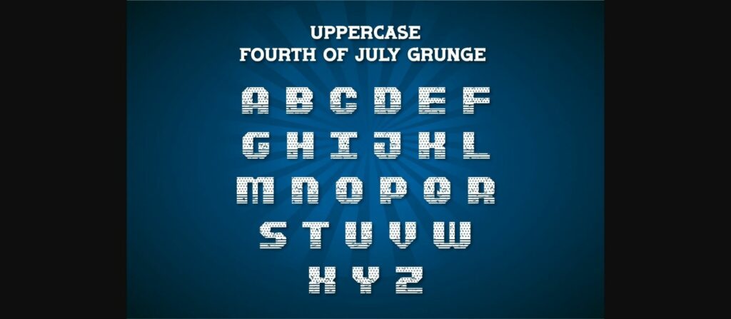 Fourth of July Font Poster 7