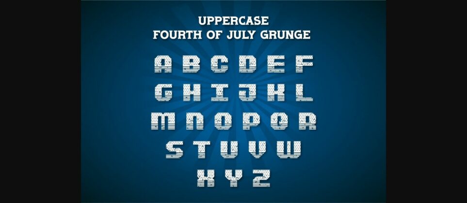 Fourth of July Font Poster 7