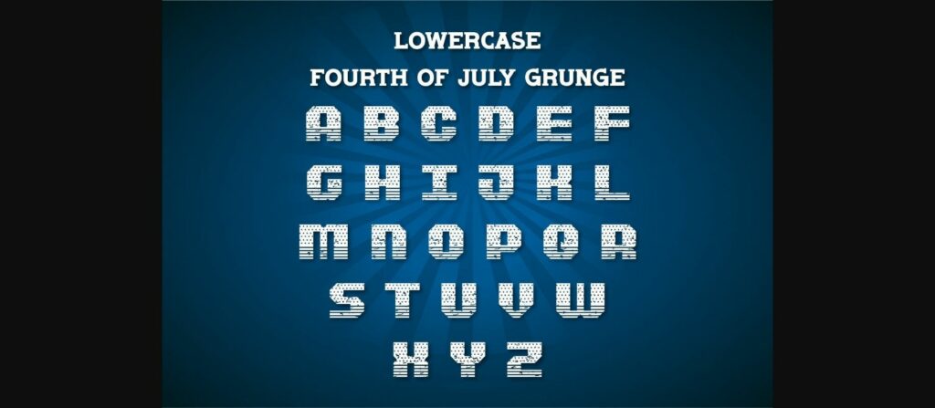 Fourth of July Font Poster 8