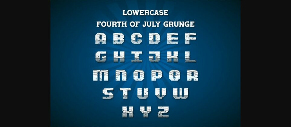 Fourth of July Font Poster 8