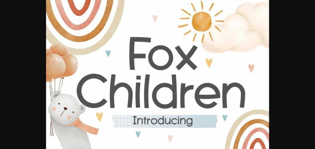 Fox Chidren Font Poster 3