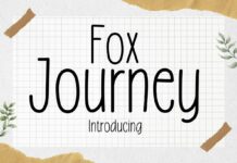 Fox Journey Font Poster 1