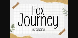 Fox Journey Font Poster 1