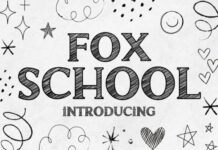 Fox School font