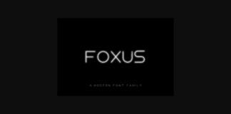 Foxus Font Poster 1