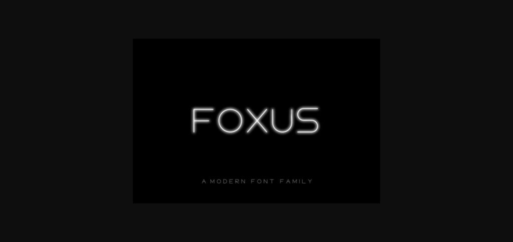 Foxus Font Poster 1